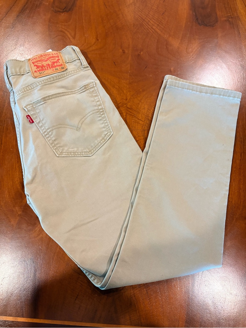 Levi's 511 Slim Straight Men's Jeans in Light Beige, size w31 L30